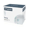 18 részes étkészlet, Metropolis Tavoy, Tognana, porcelán, fehér / kék