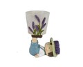 Lavander Boy Virágcserép, Decoris, 15.5 x 10.5 x 19 cm, poligyanta