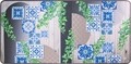Konyhaszőnyeg, Olivo Rugs, Miami 3, Blue Flowers, 50 x 130 cm, poliészter, többszínű