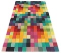 Bedora Patch szőnyeg, 200x300 cm, 100% gyapjú, sokszínű, kézzel készített