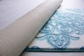 2 db Emboss fürdőszőnyeg készlet, konfetti, 50x57 cm / 57x100 cm, türkiz