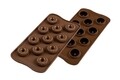 Koronás szilikon sütőforma, Silikomart Easy Choco, 15 forma, Ø3 cm