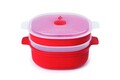 Dupla mikrohullámú pároló, Snips Steamer, 4 L, polipropilén, piros