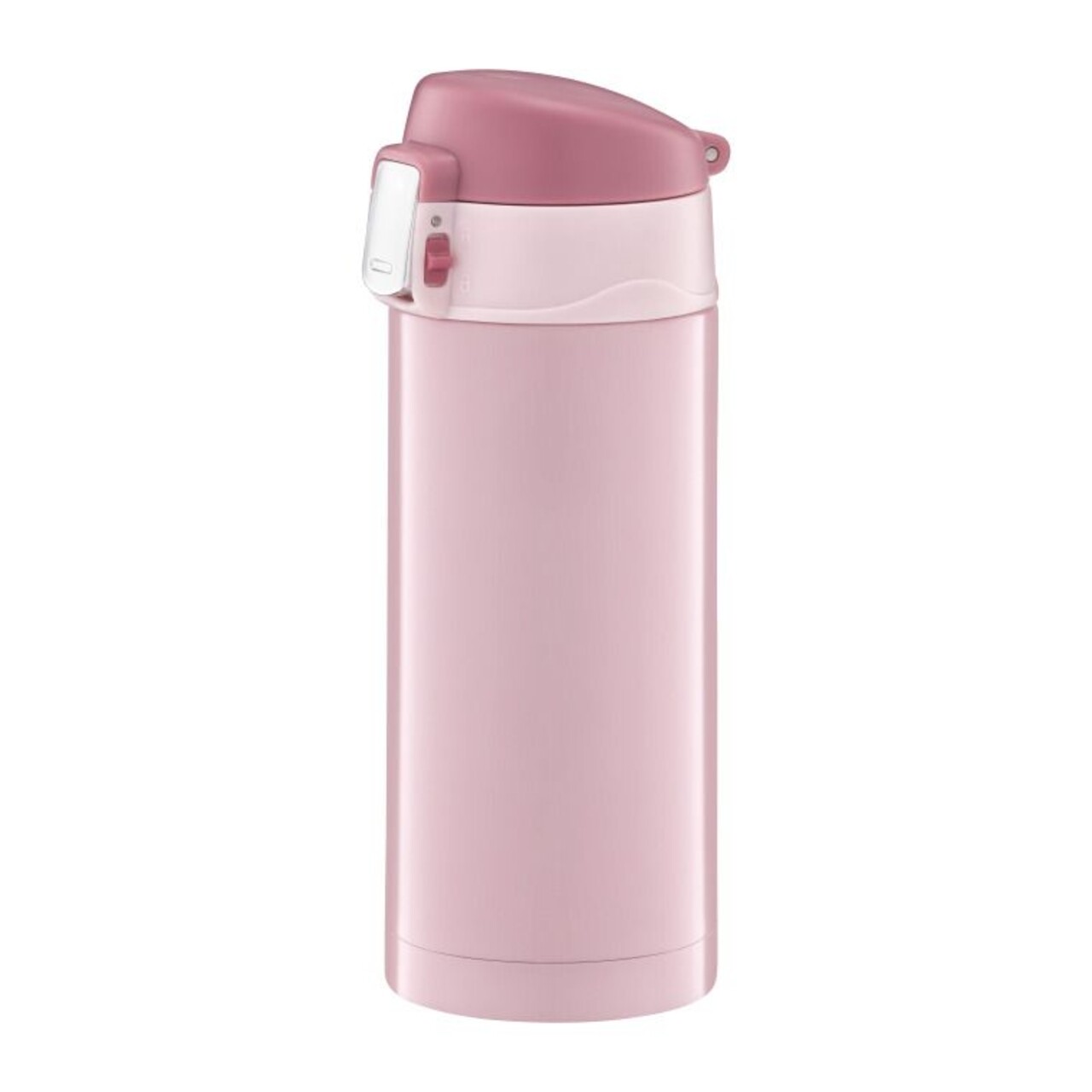 Glossy Termosz biztonsági gombbal, Ambition, 300 ml, rozsdamentes acél, rózsaszín