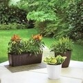 Rattan Virágcserép 14 cm, szürke