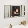 T807, Neostill Kép és 2 db Dísz tükör, hőálló üveg, 70 x 70 cm/30 x 70 cm