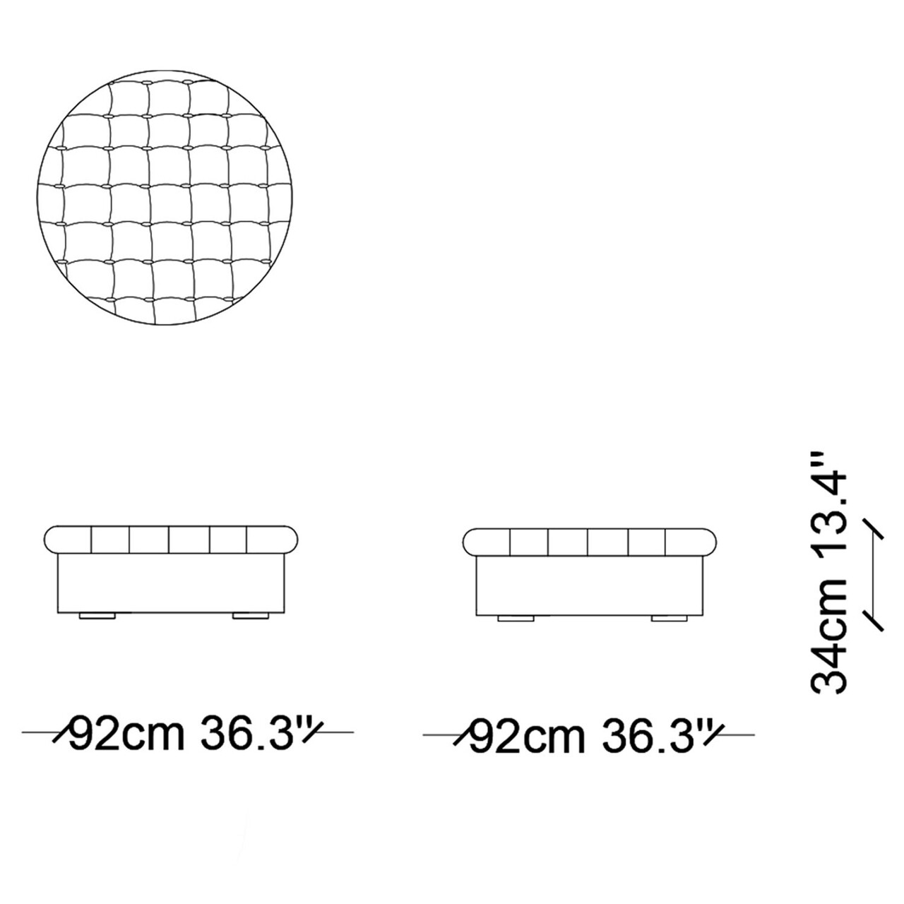 Cupon Zsámoly, Ndesign, 92x92x34 Cm, Fa, Rózsaszín