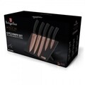 Berlinger 5 darabos Kés szett tartóval, Rose Gold, rozsdamentes acél