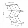 Raft pentru perete, Homitis, Seam - Anthracite, 60x60x85 cm