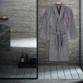 Uniszex fürdőköpeny, Beverly Hills Polo Club, 100% pamut, M/L, szürke