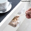 Handstore InnovaGoods 2 db Konyhai tároló levehető ragasztóbal és kiskanállal, 420 ml