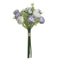 Művirág csokor, InArt, 33 cm, fehér/lila