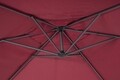 Tropea Terasz/kerti napernyő, Bizzotto, Ø 300 cm, oszlop Ø 46-48 mm, acél/poliészter, bordópiros