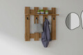 Puqa Design Fali fogas, Carina, 70x70x18 cm, PAL, barna