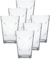 6 pohár készlet Maracatu, Nadir, 280 ml, üveg, átlátszó
