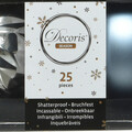 Doboz 25 válogatott gömbbel Téli keverék, Decoris, műanyag, kék/fehér