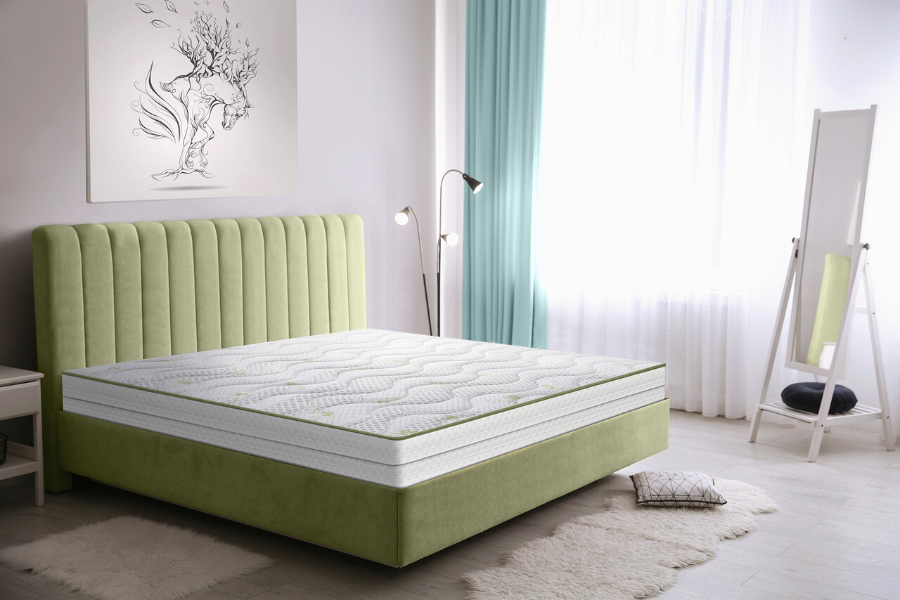 Green future aloe vera dual confort ortopéd matrac, 90x200x25cm, memory 4 cm, 7 komfort zóna, megfordítható, közepes keménység