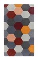 Homeycomb Bedora szőnyeg, 200x300 cm, 100% gyapjú, sokszínű, kézzel készített