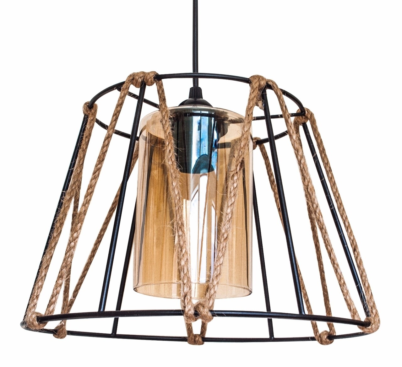 Yok csillár, 44470, Squid Lighting, 60x17x7 cm, 60W, fekete