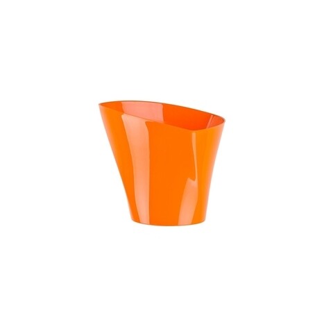Virágcserép Twister 22 cm, műanyag, narancs