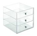 IDesign kozmetikai rendszerező, 3 rekeszes, 16,5x16,5x16,5 cm