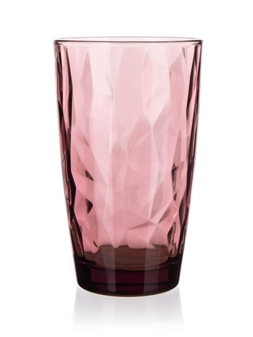 Gyémántüveg, Bormioli, 470 ml, üveg, lila