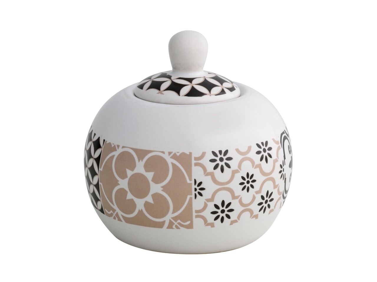 Alhambra Cukortartó Fedővel, Brandani, 400 Ml, Porcelán