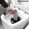 Sűrítettlevegős szivattyú 4 tartozékkal a mosogató / kád / zuhany eltömődéséhez, KlinGun InnovaGoods