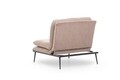 Martin Solo Kihúzható fotel, Futon,130x90 cm, fém, világosbarna