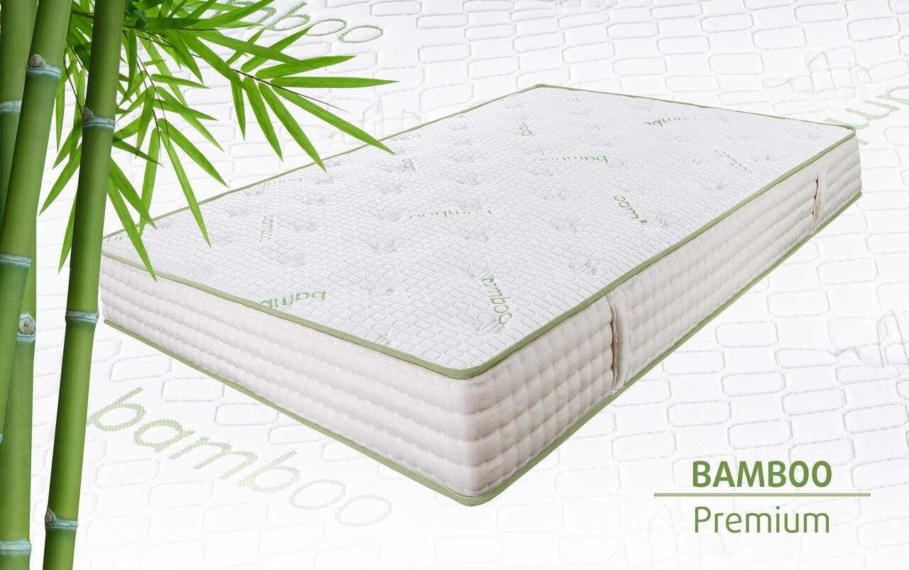Ortopéd, Hipoallergén Matrac, Premium Bamboo Memory Latex, 180x200 Cm, Pocket Rugók, 7 Kényelmi Zóna