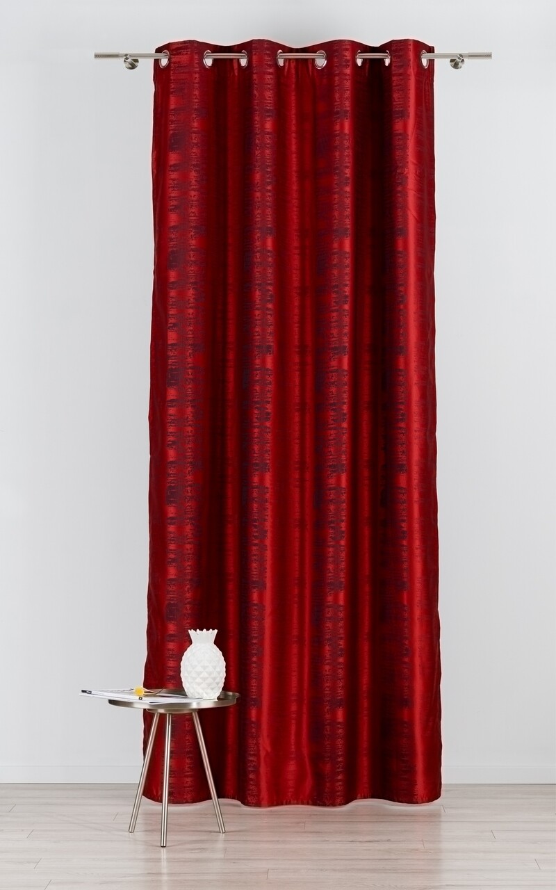 Mendola belső drapéria, Manhattan, 140x245 cm, poliészter, piros