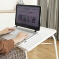 Reggeliző/ laptop asztalka, InnovaGoods, összecsukható, állítható,  53x39x70 cm