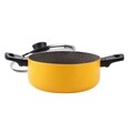 Muhler MR-2432, Ø24 x 11 cm Lábas fedővel, 4,5 L, préselt alumínium / márvány bevonattal