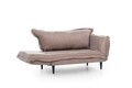 Vino Daybed Kihúzható kanapé, Futon, 3 személyes, 200x70 cm, fém, bézs