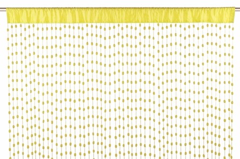 Little Balls Spagetti függöny, Bizzotto, 140x280 cm, sárga