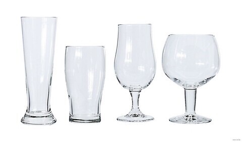 4 db söröspohár készlet, 600 ml / 450 ml / 400 ml / 370 ml, üveg