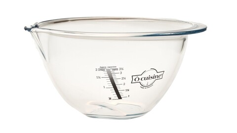Ocuisine Mércés mély tál, 4.2 L, üveg