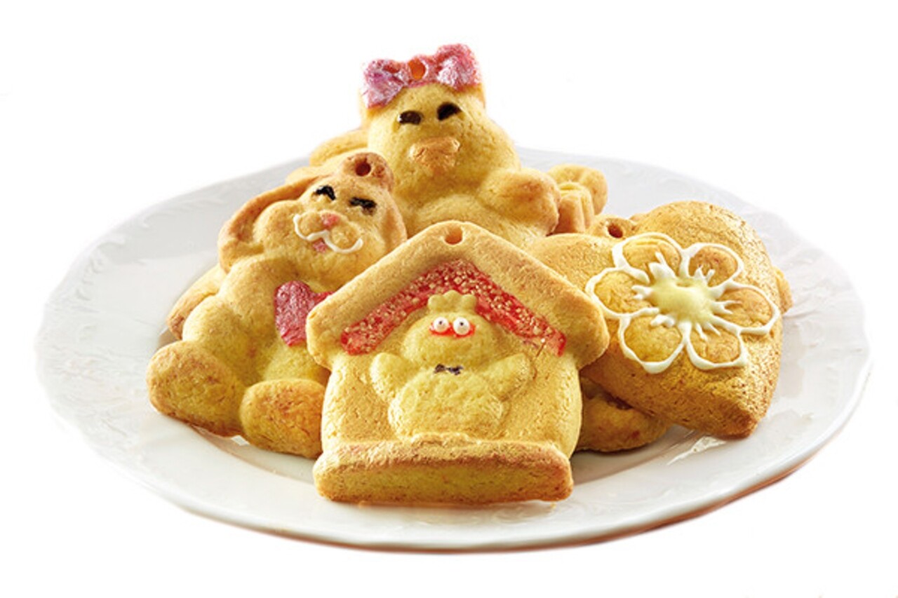 Szilikon sütőforma My Lovely Cookies, Silikomart Let's Celebrate, 12 forma, 30,5 x 30,5 cm