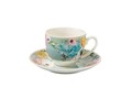 Paradise Blue 2 db Kávés csésze kistányérral, Brandani, 90 ml, porcelán