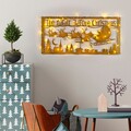 Tanelorn Fénydekoráció, XMASGOLD-012, 83x39 cm, fém, aranyszín