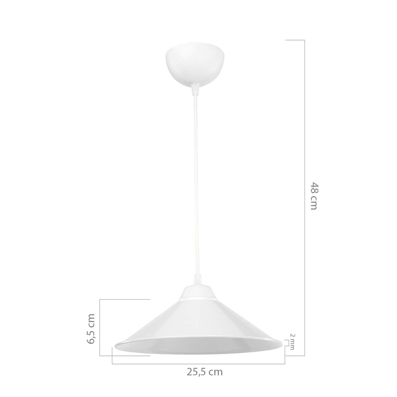 Beyaz, MDL.4152 Csillár, Squid Lighting, 25.5x 48 Cm, 60W, Fehér