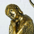 Buddha Asztali lámpa, Boltze, 24x48 cm, 1 x E27, 40W, poligyanta, aranyszín