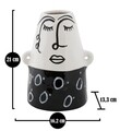 Thinking Face Váza, Mauro Ferretti, 16.2x13.3x21 cm, porcelán