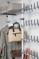 Kihúzható cipőtartó, Weenko, Herkules Pull-out Shelf, 48 pár, rozsdamentes acél / műanyag / polipropilén, szürke / fehér