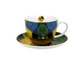 Jumbo bögre tányérral, DUO, Vincent Van Gogh - Terrace at Night, 450 ml, porcelán, többszínű