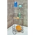 Neo Fürdőszobai polcegység, iDesign, 3 polc, 25.5x16.5x67 cm, acél, ezüstszín