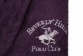 Uniszex fürdőköpeny, Beverly Hills Polo Club, 100% pamut, M / L, lila
