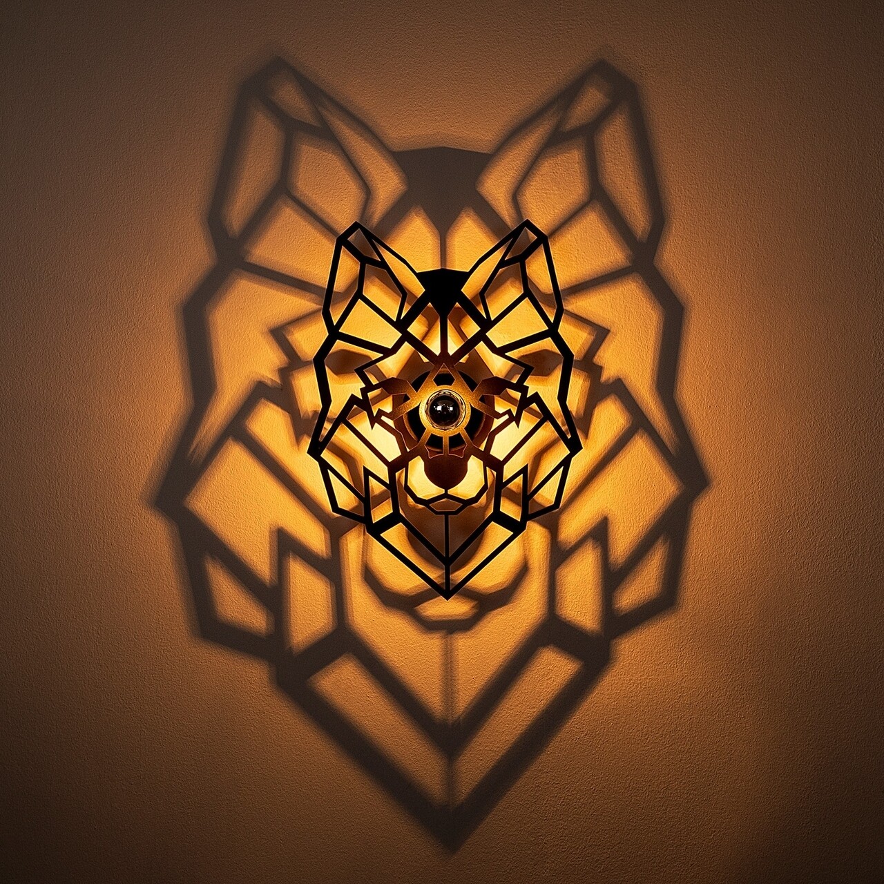 Shadow Fali Lámpa, 594 - A, E27, 100 W, Fém/MDF, Fekete