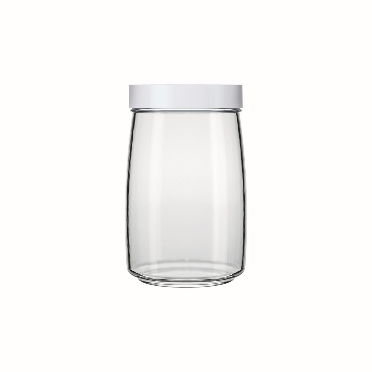 Mandacaru Befőttesüveg fedővel, 1.2 L, műanyag (PP)/hőálló üveg, szürke