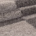 Shaggy Kenya Előszoba szőnyeg, Taupe line, Decorino, 80x250 cm, polipropilén, szürke